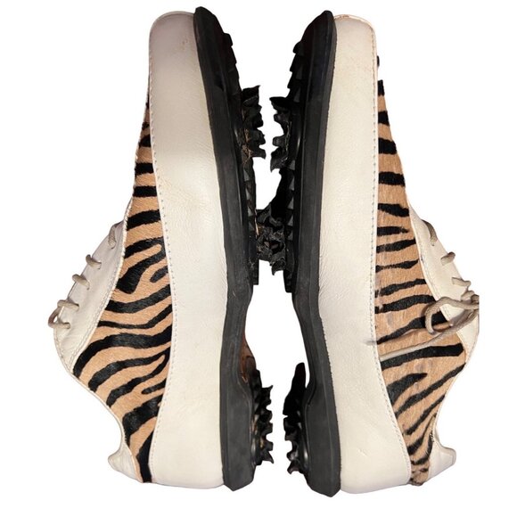 Estate by Footjoy women's white with leapard print golf shoes size 6M - Picture 4 of 7